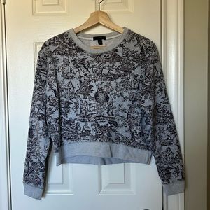 J. Crew Toile Sweatshirt size xs
